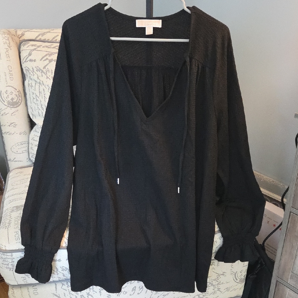 Michael Kors Black Knit Top